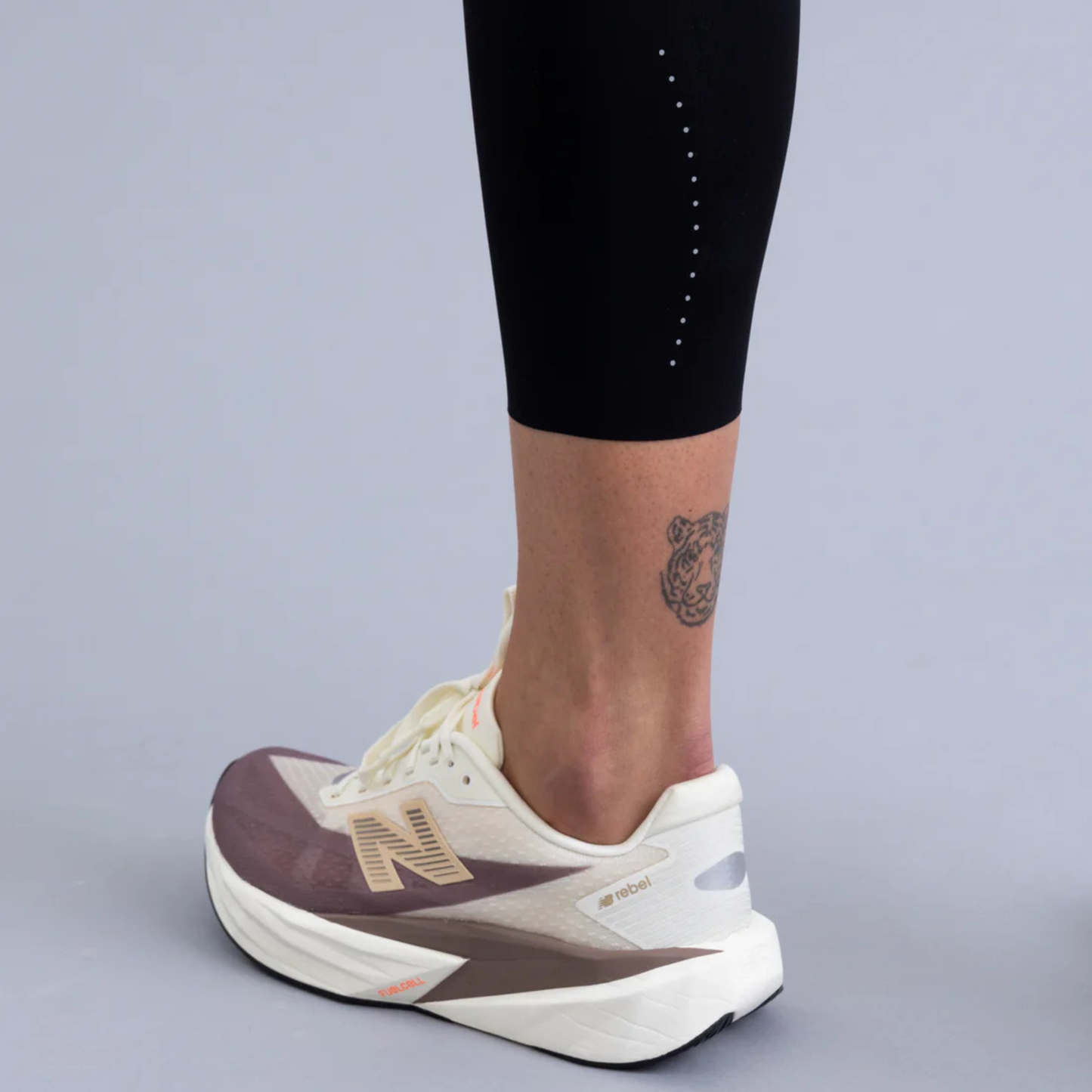 Legging Running Unfinished Luna Black - Thea