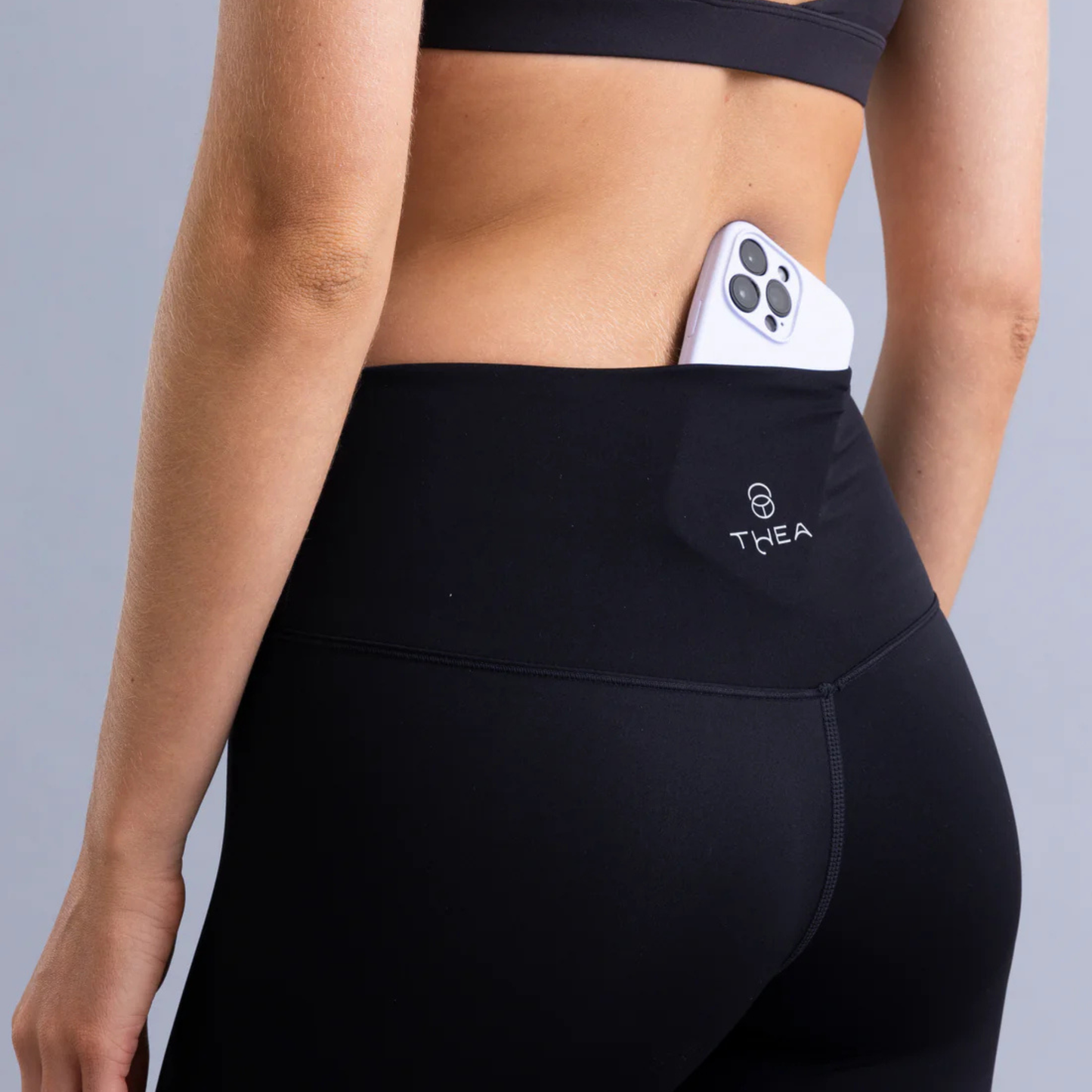 Legging Running Unfinished Luna Black - Thea