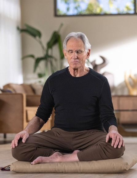Jon Kabat-Zinn meditando